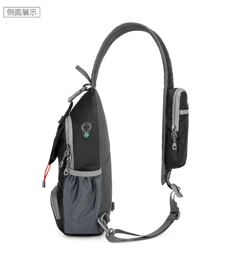 Mochila de Ombro Impermeável Anti-Roubo Sling Peito Crossbody