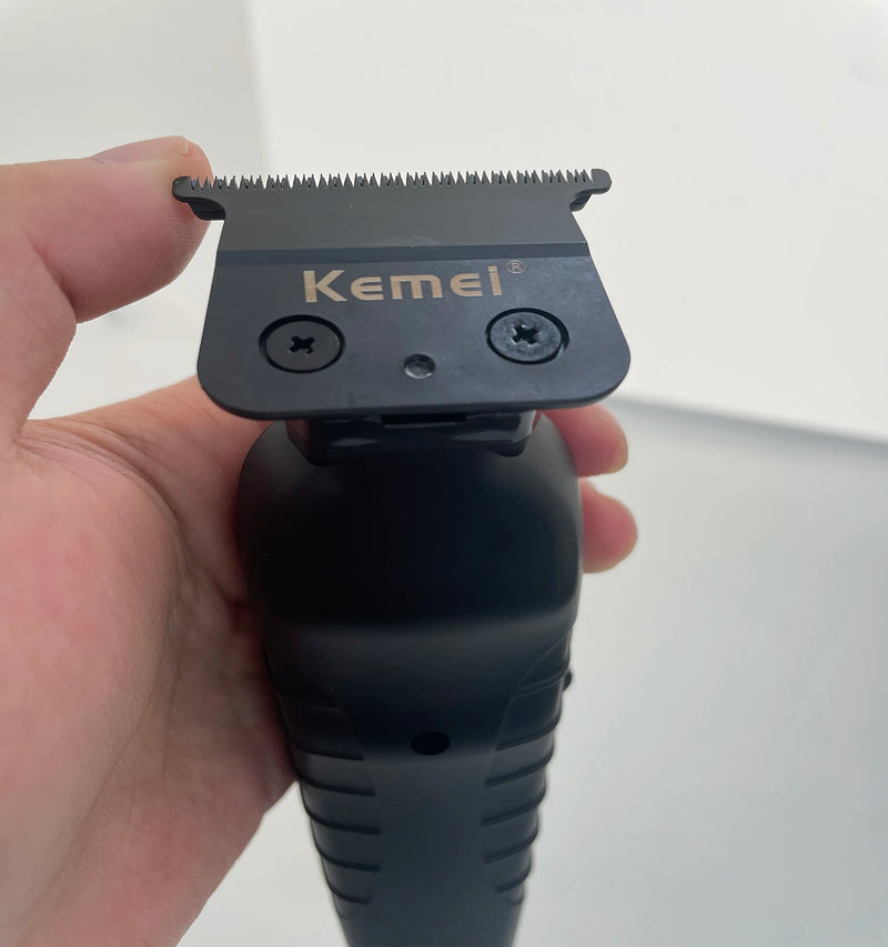 Máquina de corte cabelo acabamento Kemei KM-2299 USB recarregável 110V/220V